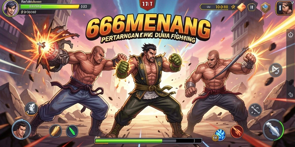 Screenshot gameplay 666MENANG menampilkan pertarungan seru dan karakter yang dinamis.