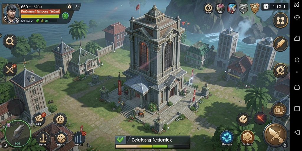 Tampilan gameplay menarik dari Tower Defense 66D.