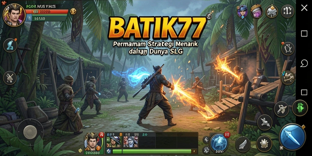 Tampilan gameplay menarik dengan elemen strategis di BATIK77.