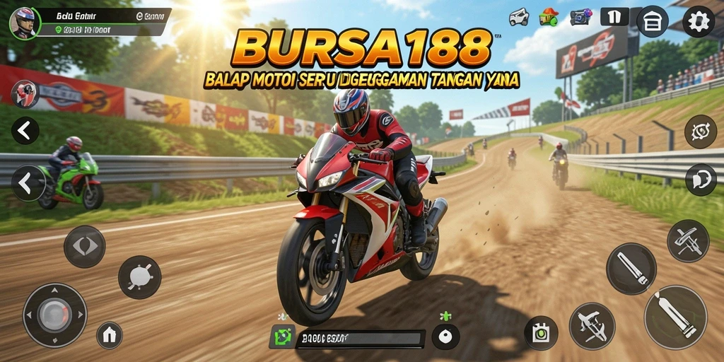 Tampilan seru balapan motor dalam BURSA188 yang memukau.