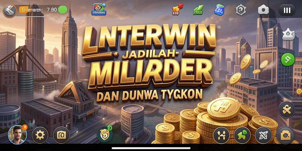 Screenshot LNTERWIN menampilkan momen seru dalam permainan Tycoon.