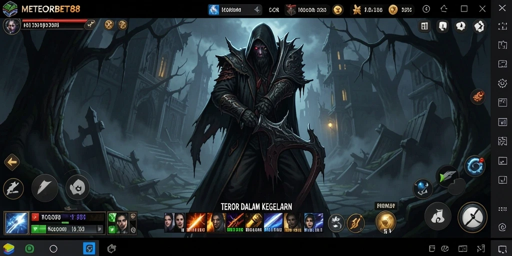 Gameplay menyeramkan di dunia <strong>METEORBET88</strong> yang penuh ketegangan.