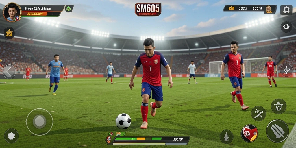 Tampilan gameplay <strong>SM605</strong> yang penuh aksi dan mendebarkan.