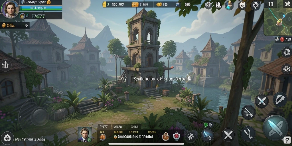 Gameplay seru dan mendebarkan dalam SR877 Tower Defense.