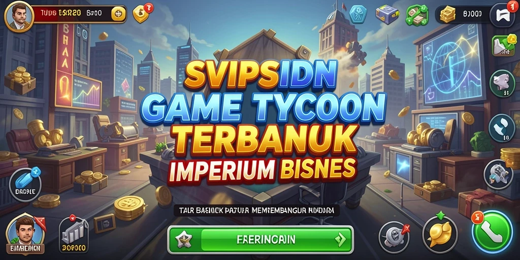 Screenshot gameplay SVIPSIDN menampilkan manajemen bisnis yang mendebarkan dan realistis.